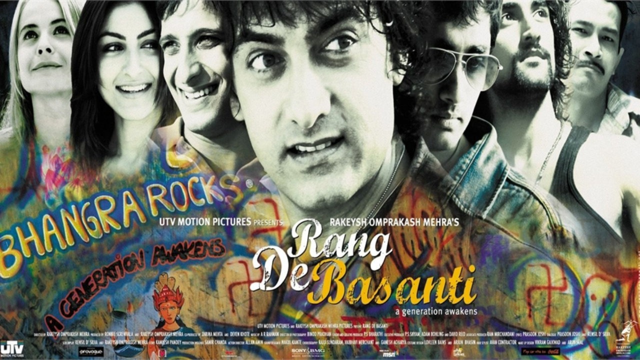 Rang De Basanti Movie Poster - Aamir Khan - Full HD Desktop Wallpaper