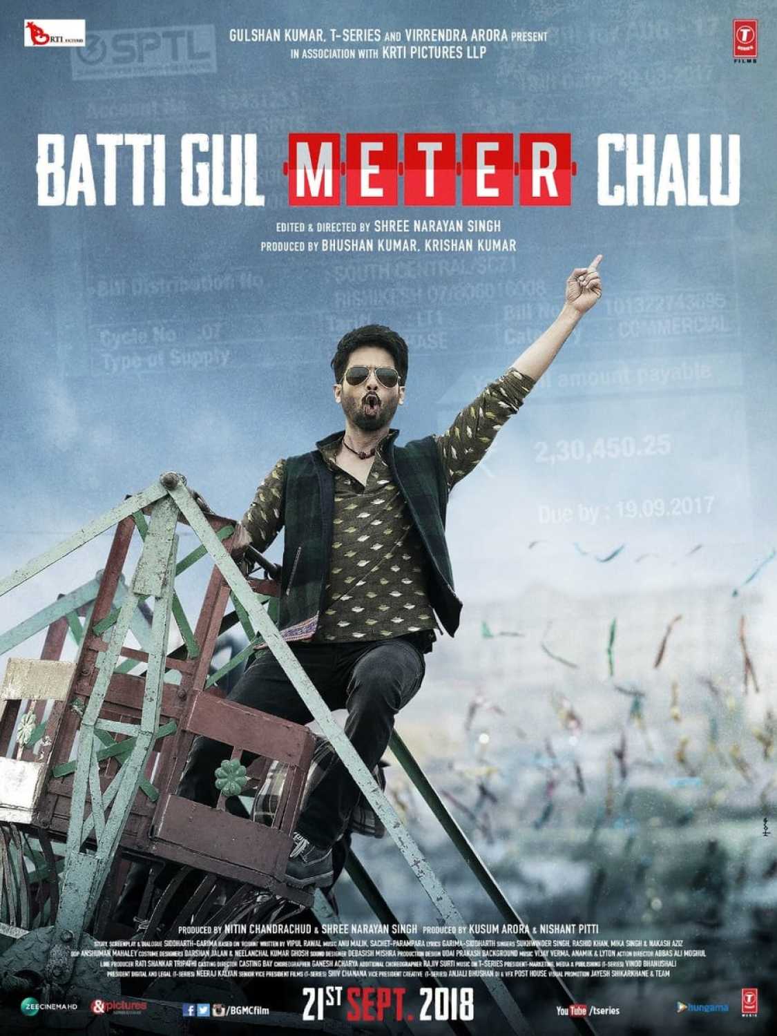 Batti Gul Meter Chalu Movie Dialogues Poster Shahid Kapoor